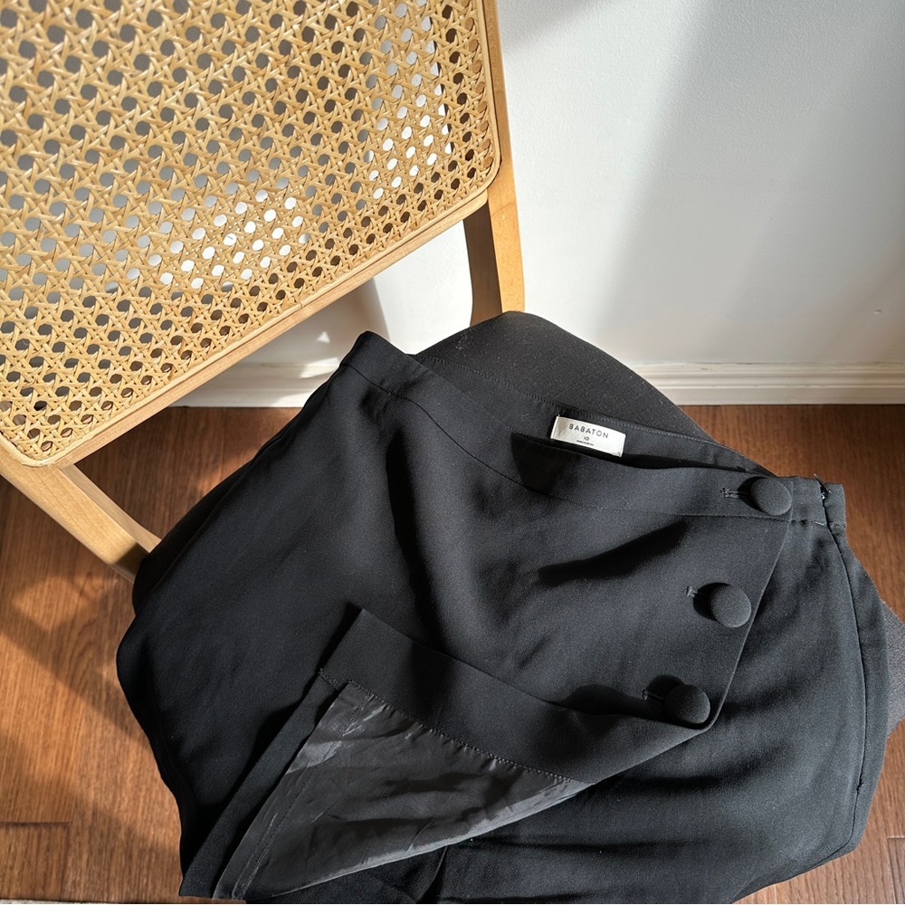 Aritzia Babaton Skort, Black, US 10